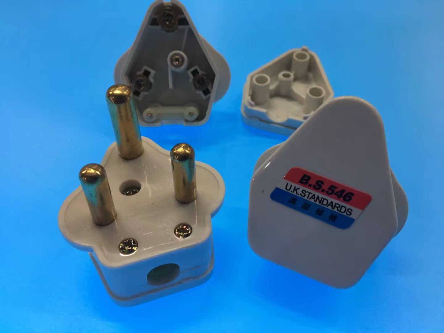 BS546 power plug 3-3 round 5A15A size South African plug unbroken plug wiring plug Triround plug