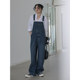 Miding Overalls Jeans ຂອງແມ່ຍິງໃນລະດູໃບໄມ້ປົ່ງແລະລະດູຮ້ອນ ກາງເກງຂາກວ້າງຂະໜາດນ້ອຍວ່າງ ໂສ້ງຂາຍາວອາເມລິກາ Retro