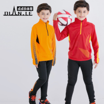 Football training suit long sleeve suit Spring and Autumn Competition childrens team uniform leg pants student jersey sweating custom print number