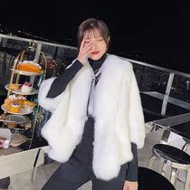 2021 new fur coat mink fur whole mink mink fur coat women wedding shawl fox fur vest cloak