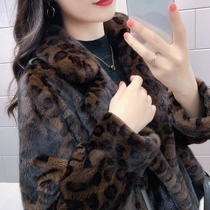 2021 autumn and winter new mink fur hot girl BAO WEN locomotive style imported whole mink short fur coat young style