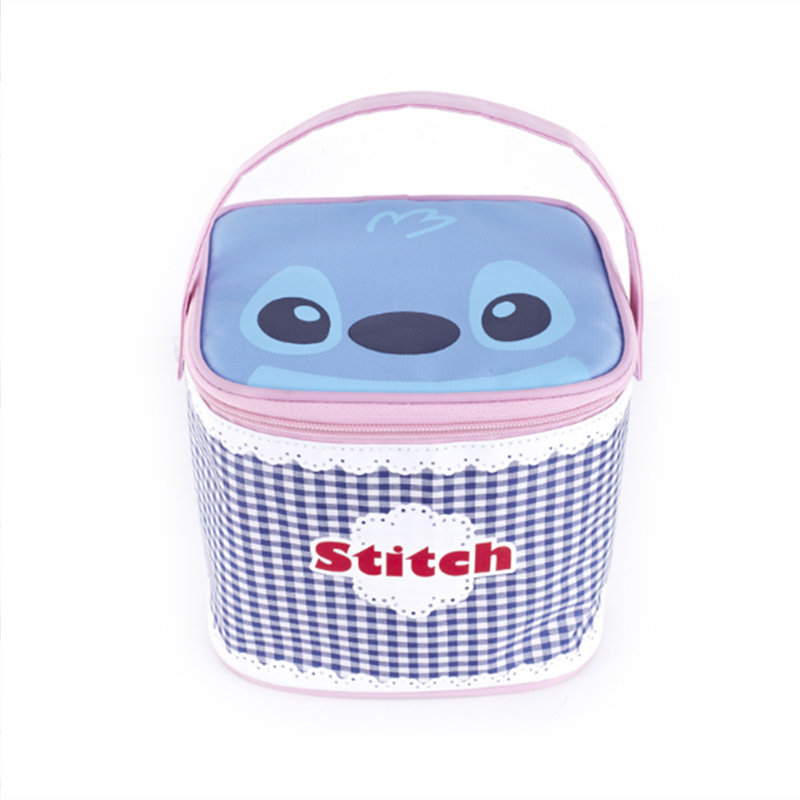 Watson Stich Cylinder Large Capacity Waterproof Makeup Pack Cute for Simple Girls Portable Cosmetic Toiletries