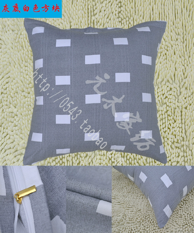 Sofa cotton đệm ôm gối ôm vuông bông gối đệm đặt không chứa lõi lớn tùy chỉnh Gối văn phòng 2 trong 1