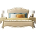 Mỹ nhẹ sang trọng giường gỗ rắn 1,8 mét bài hiện đại phòng ngủ chính đôi da công chúa Pháp giường cưới - Giường