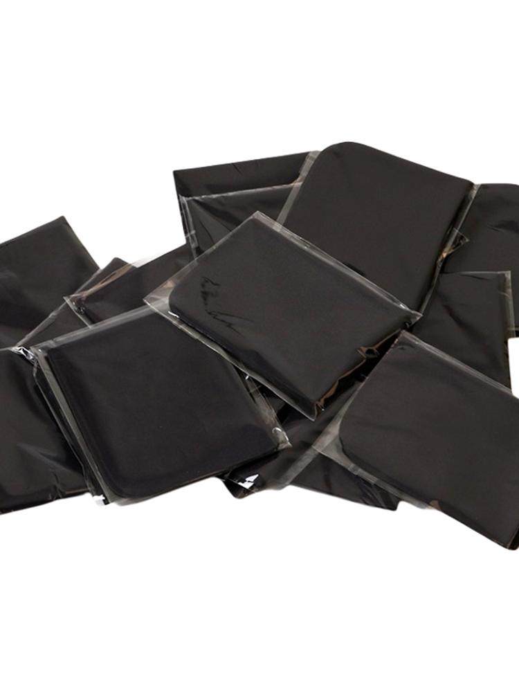 Black Suede Individually Packaged Glasses Cloth, High-End Ultra-Fine Deerskin Mobile Phone Screen Wiping Cloth, Can Be Embossed with Logo