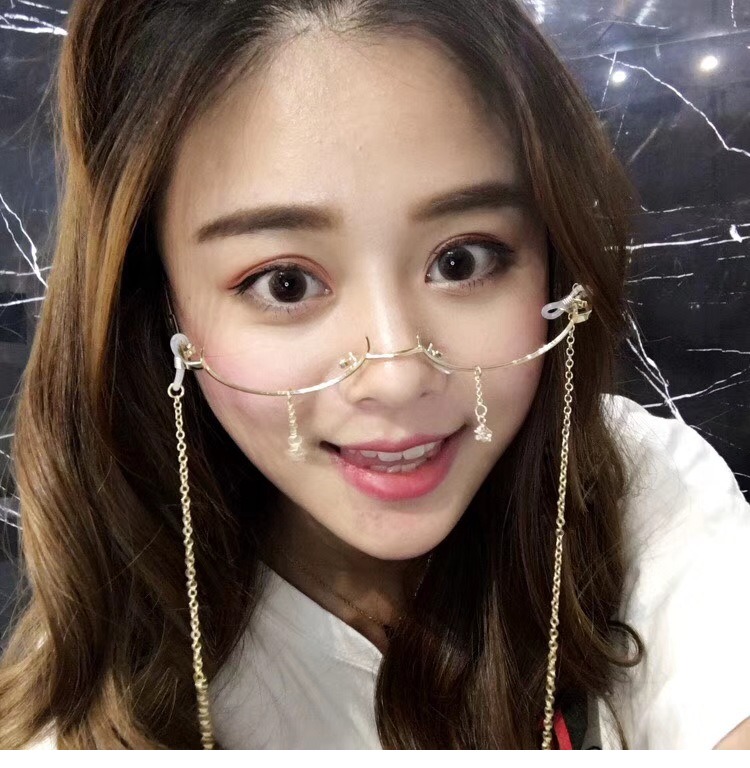 Một giọt nước mắt không có thấu kính rung nửa khung dưới phẳng gương giọt nước trang trí chuỗi mặt dây chuyền kính thủy triều mắt kính