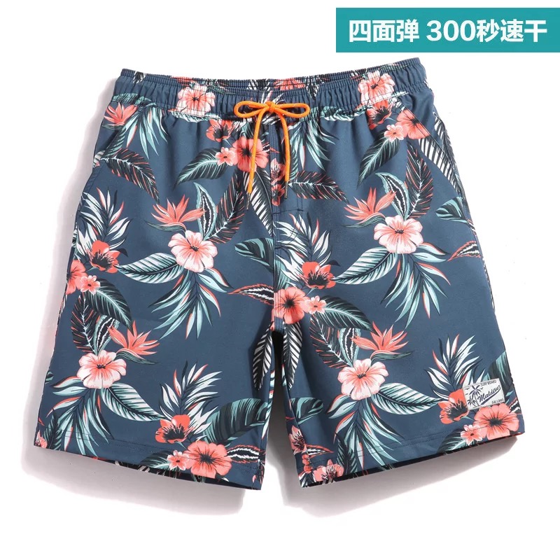 Thái Lan Hải Nam Sanya quần áo du lịch nhanh khô quần bãi biển nam lỏng lẻo kích thước lớn quần short boxer thân bên bờ biển kỳ nghỉ 	quần áo đi biển trẻ em	