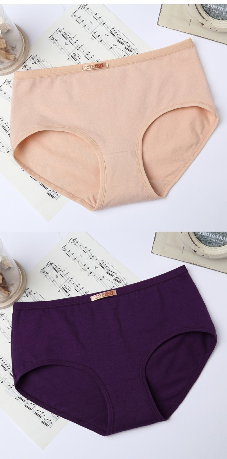 Năm sinh lớn đồ lót cotton màu đỏ béo mm giữa eo cao eo XL đồ lót nữ gợi cảm sịp đùi nam