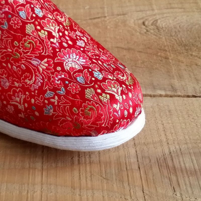 Giày vải Bắc Kinh cũ dép nam mùa thu satin giản dị giày đế mềm kéo từ nghìn lớp dưới đôi dép thủ công dep da cao cap