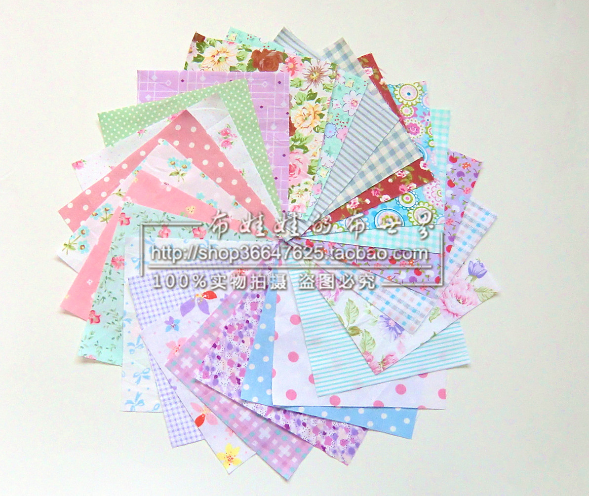 Bông vải đầu vải quilting DIY thủ công vật liệu búp bê quần áo vải trăm nhà vải đầu kích thước tùy chọn - Vải vải tự làm vải thun cotton lạnh