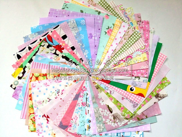 Bông vải đầu vải quilting DIY thủ công vật liệu búp bê quần áo vải trăm nhà vải đầu kích thước tùy chọn - Vải vải tự làm vải dạ