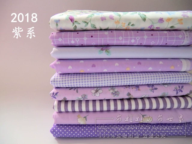 Cotton twill handmade DIY chắp vá vải trăm nhà vải 25 * 25CM vải búp bê quần áo vải hoa vải đầu vải quần tây nữ đẹp