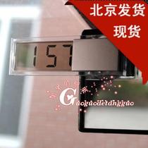 Suction cup transparent LCD display car electronic clock car digital electronic clock ready for delivery from Beijing