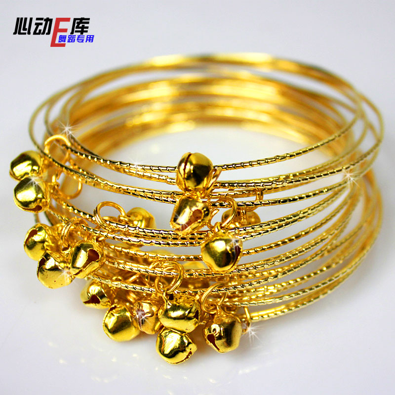 Yiwu factory price) handmade bell ring combination bracelet hand) Indian belly dance accessories props