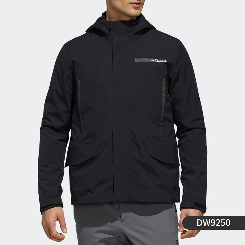 Футболка Adidas/Adidas Genuine REAL AW JKT повседневная футбольная Real Madrid тканевая куртка DX7855