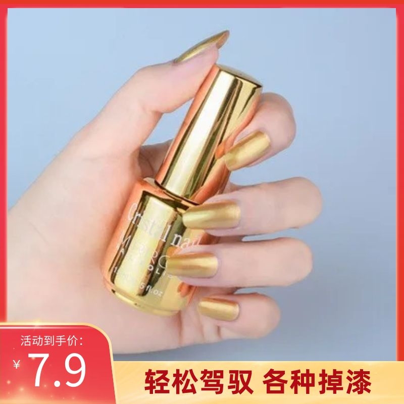 Mirror-Like Pure Gold Nail Polish, Metallic Color Touch-Up Paint for Bags, Paint Touch-Up for Necklaces, Car Paint Repair, Stainless Steel Color, Pure Silver Color