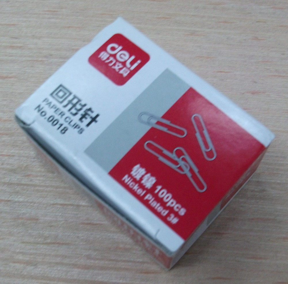 deli is powerful 0018 twisted needle rotation needle Backshape needle No. 3 metal 100 boxes