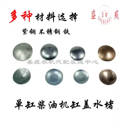 Single-cylinder diesel engine water plug Changchai S195 1105 1115 engine water plug choke plug cylinder head accessories