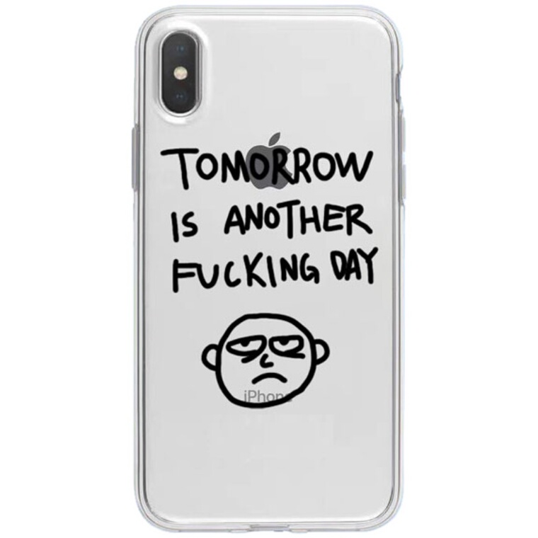 Grumpy Stick Figure Minimalist iPhone Cute Transparent iPhone Case for iPhone 12 - 17 - view 10