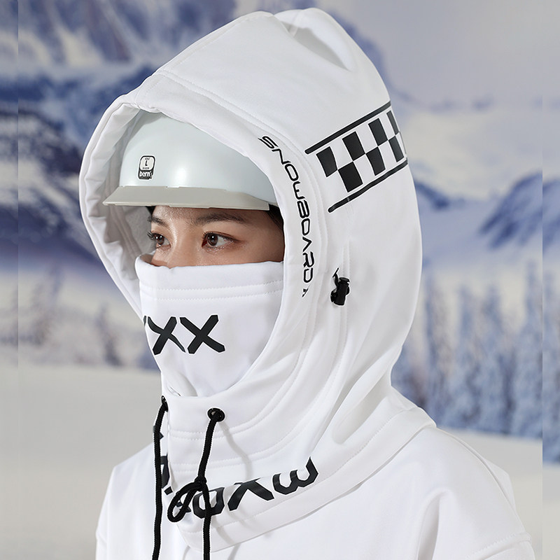 XXXsnow new ski helmet cap waterproof windproof face protection helmet cover snow cap reflective plus velvet