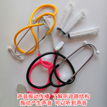 Childrens doctor toy simulation stethoscope Kindergarten teaching aids Male and female children medical family role-playing