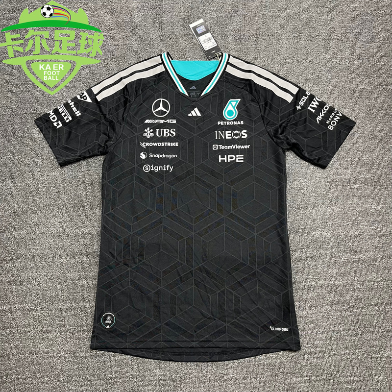 Carl Genuine F1 Racing Mercedes-Benz Amg Team Player Driver Edition Training Competition Jersey T-Shirt