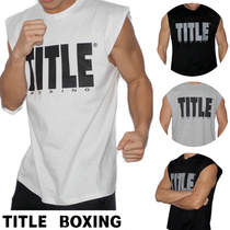 Clear Cabin Title Sleeveless Blouse Loose T-Shirt Male Boxer Boxing Fighting Battering Training