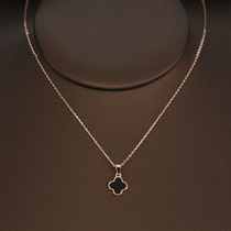 The silver s925 necklace short - knife chain female fashion plated rose gold with simple silver jewelry temperament