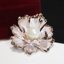 Noble Peony Pearl Brooch Ladies High-end Luxury Fashion Joker Flower Sweater Coat Pin Accessories