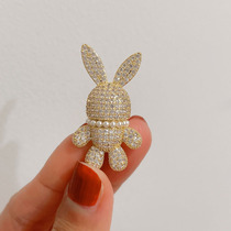 Mengbu Rabbit Brrack High-end Female Fashion Sweet Korean coat sweater accessories and lavish high-end