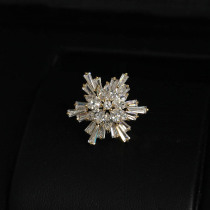 Exquisite Joker Snowflake Brooch Cardigan Accessories Chest Collar Pin Pins Anti-Light Corset Clothes