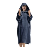 Пляжный ветрозащитный удерживающий тепло банный халат для плавания, коралловое бархатное полотенце, плащ, хорошо впитывает воду