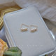 High-End Triangular Three-Pearl Geometric Earrings, Feminine, Retro, French Style, 2019 New Trendy Popular Earrings