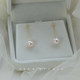 Song Hye-Kyo Style Natural Freshwater White Pearl Earrings for Women, Vintage Elegant Long Earrings