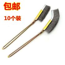 Steel wire brush Copper wire brush Stainless steel wire knife brush Stainless steel copper wire knife brush Mini knife brush cleaning and rust removal brush