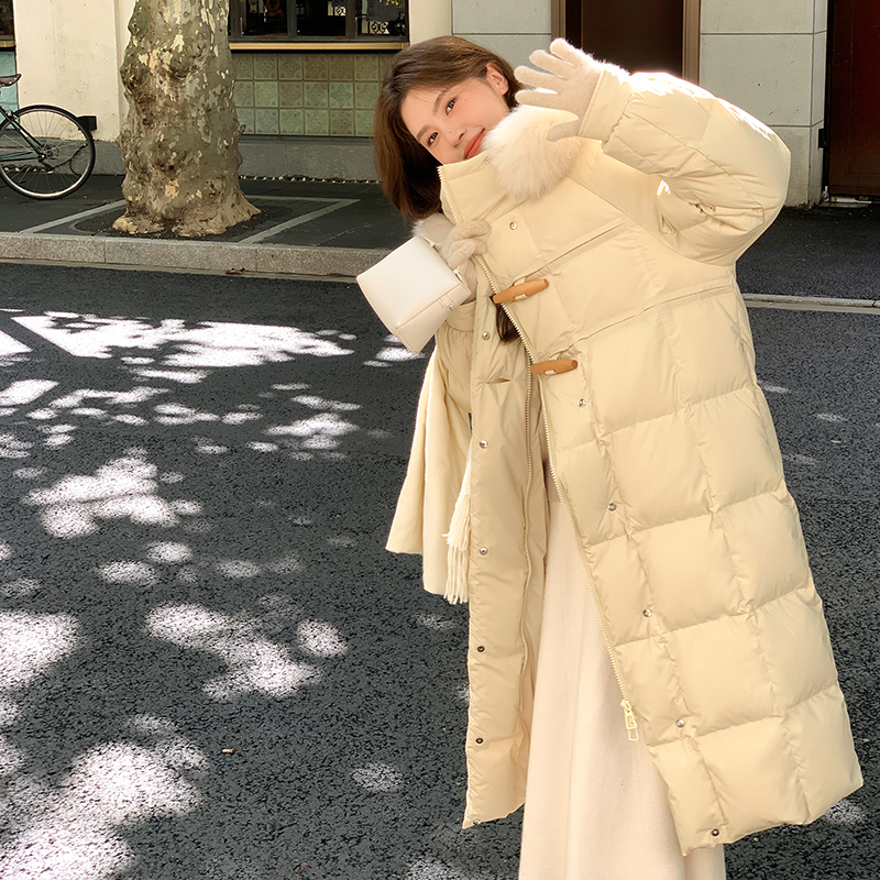 Su Jiuer Women's down Jacket 2025 New Mid-Length Thickened Fashionable and Stylish Long Coat Popular This Winter Su Jiuer Women's down Jacket 2025 New Mid-Length Thickened Fashionable and Stylish Long Coat Popular This Winter