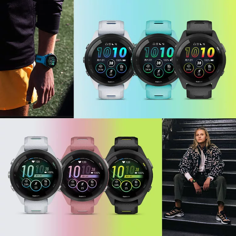 Спортивные часы Garmin FR265 для активного отдыха: GPS-путешествия, cycling, плавание, бег, марафонское сердце, уровень кислорода в крови