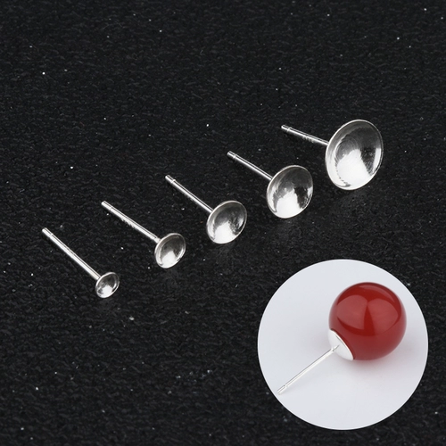 Серьги, украшение-шарик, игла для бисера из жемчуга, аксессуар, аксессуары, серебро 925 пробы, серебро 925 пробы