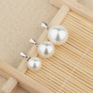 Japanese and korean stars’ same style 925 sterling silver female pearl pendant