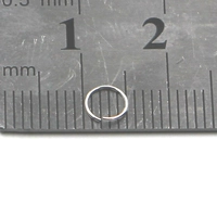 Кольцо для открытия чистого серебра диаметром 0,4 мм диаметром 5 мм