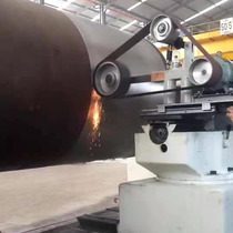 Large tank pneumatic sand belt polishing machine weld outer round polishing machine sand belt polishing welding joint Machine Factory Direct Sales