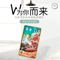 Dunhuang Flying Sky Fridge with wooden stereo magnet Mogao Grottoes Wengenesis Tourist Souvenir Museum Airport Home