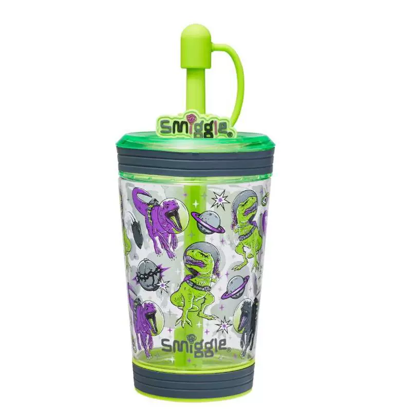 Children's straw with glass for students, handheld teapot, tea cup