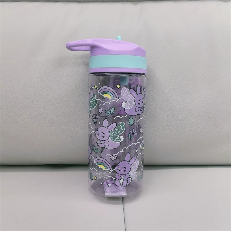 Children's straw with glass for students, handheld teapot, tea cup