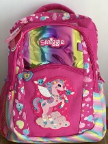 Australia smiggle student Unicorn school bag Fashion childrens shoulder bag Cartoon layered backpack creative gift