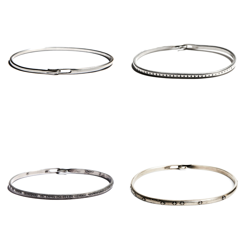 Werkstatt Munchen 925 Silver Side Hook Bracelet Series Collection M2640 German High-Quality Craftsmanship