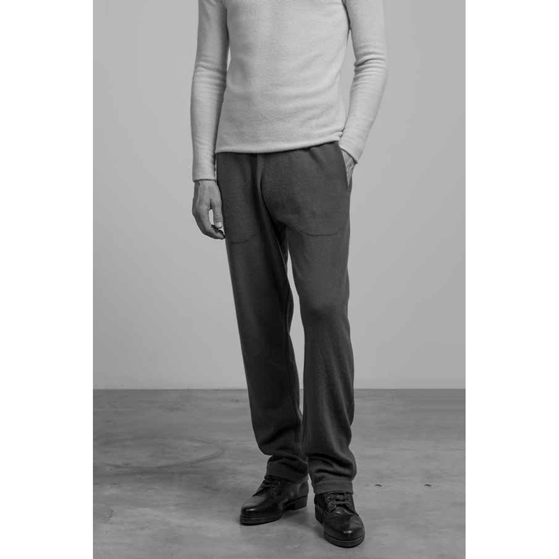 Label under Construction Jogging Pants Raw Wool Cashmere Italy