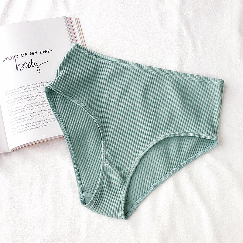 Sườn cotton nguyên chất thoải mái thoáng khí cô gái sinh viên cơ bản eo cao thắt lưng thấp túi quần lót hông nữ set quần lót nữ dễ thương