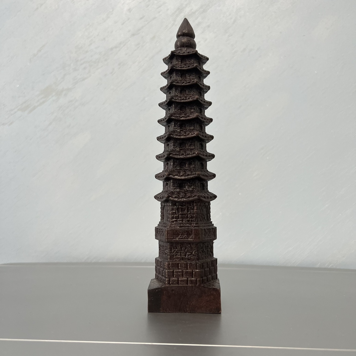 Vietnamese agarwood carving 13-story Wenchang Tower ornaments 9-story 13-story office study decoration craft gift