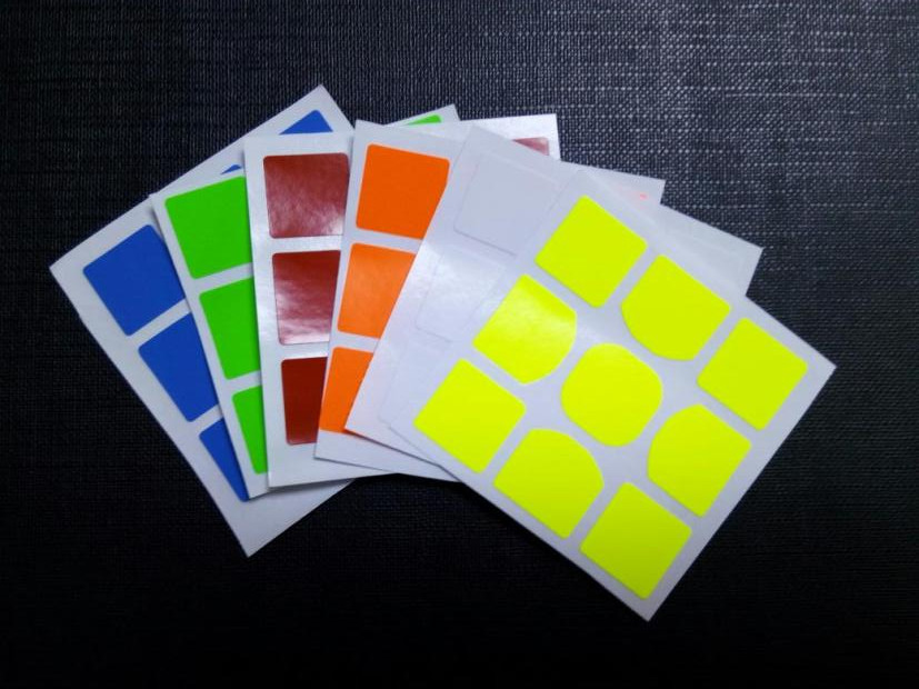Veyron GTS third-order Rubik's cube semi-bright sticker third-order Rubik's cube sticker Rubik's cube accessories